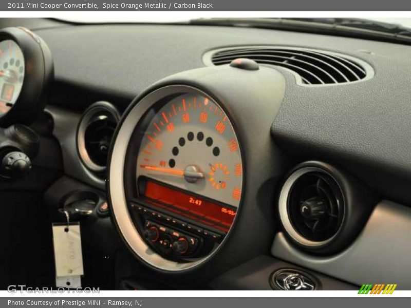 Spice Orange Metallic / Carbon Black 2011 Mini Cooper Convertible