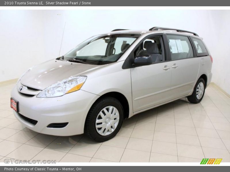 Silver Shadow Pearl / Stone 2010 Toyota Sienna LE