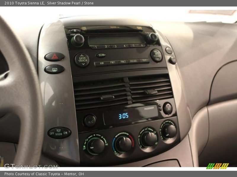 Silver Shadow Pearl / Stone 2010 Toyota Sienna LE