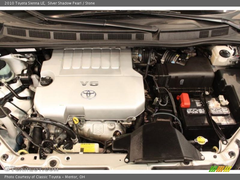 Silver Shadow Pearl / Stone 2010 Toyota Sienna LE