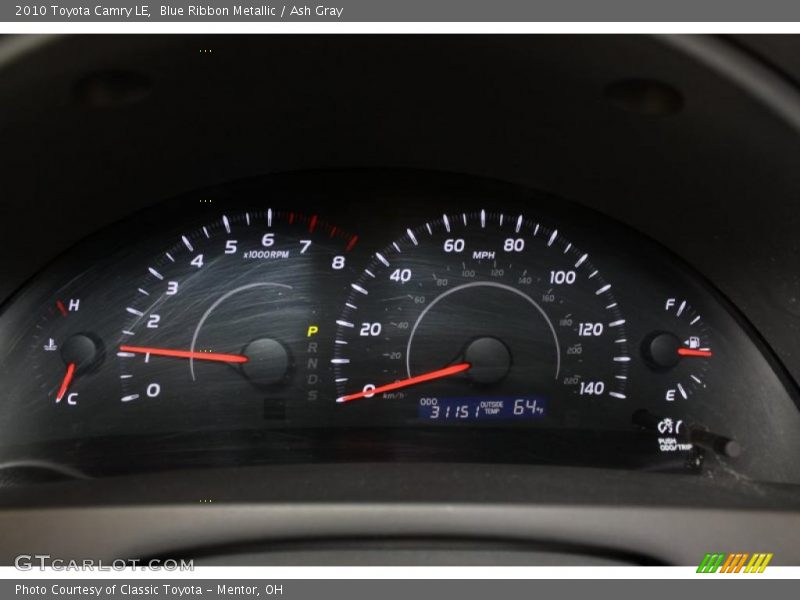 Blue Ribbon Metallic / Ash Gray 2010 Toyota Camry LE