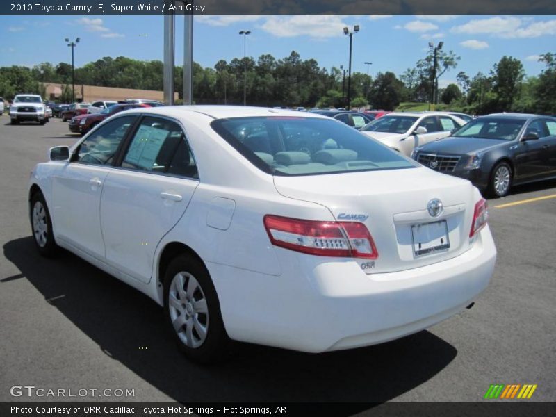 Super White / Ash Gray 2010 Toyota Camry LE