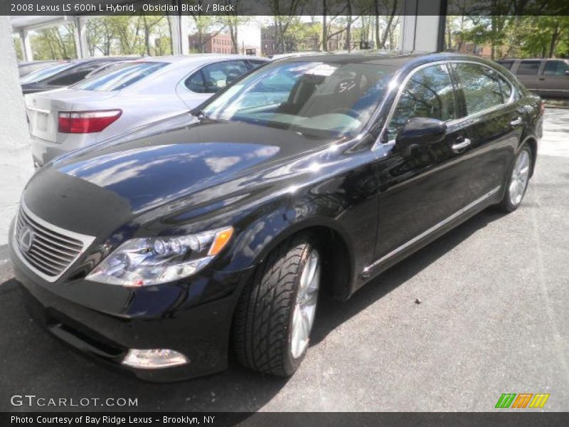 Obsidian Black / Black 2008 Lexus LS 600h L Hybrid