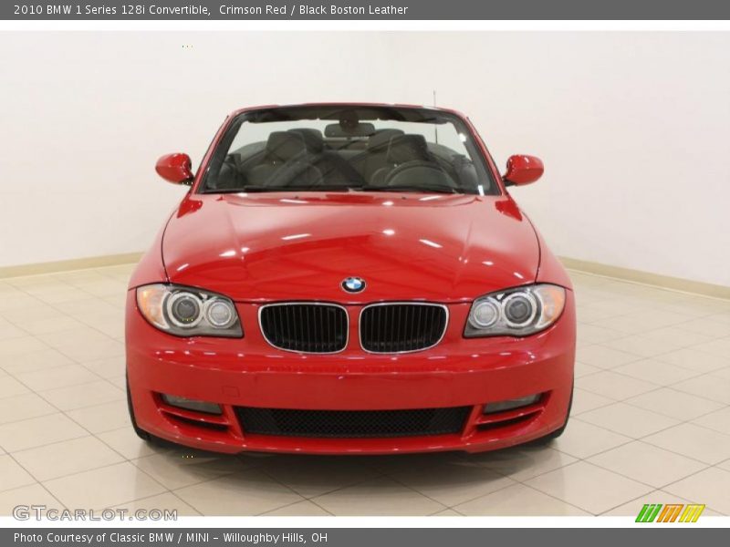 Crimson Red / Black Boston Leather 2010 BMW 1 Series 128i Convertible