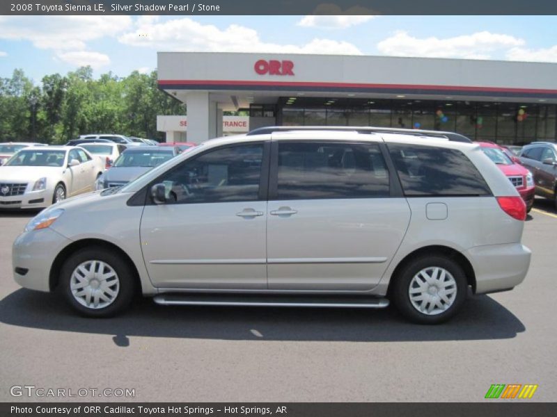 Silver Shadow Pearl / Stone 2008 Toyota Sienna LE