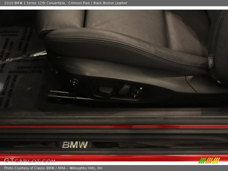 Crimson Red / Black Boston Leather 2010 BMW 1 Series 128i Convertible