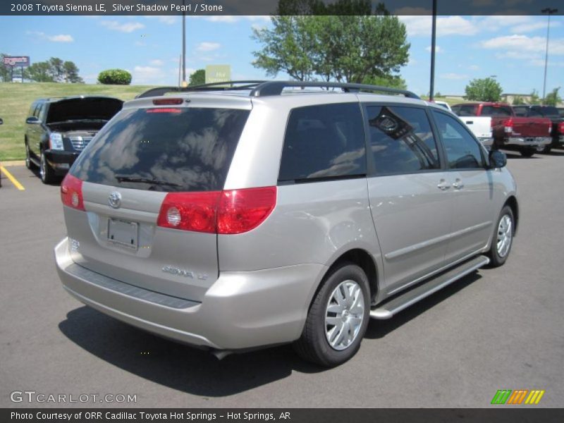 Silver Shadow Pearl / Stone 2008 Toyota Sienna LE