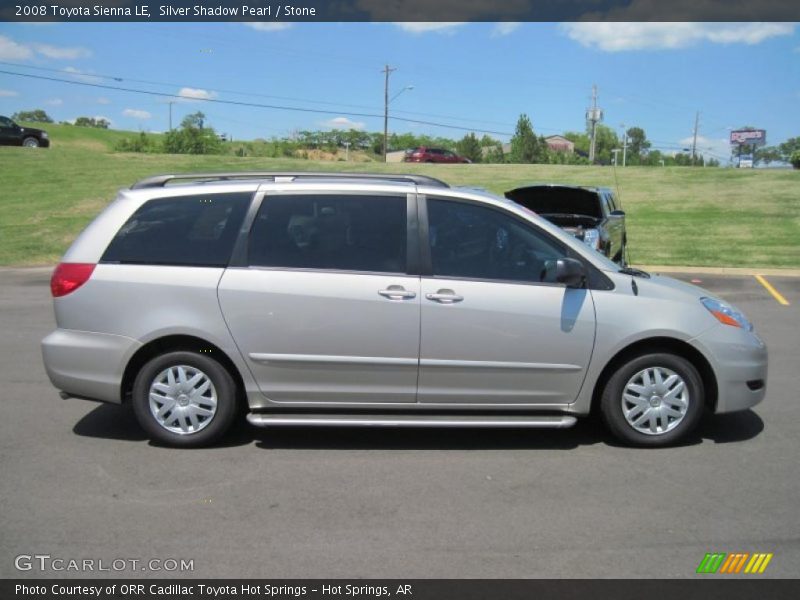 Silver Shadow Pearl / Stone 2008 Toyota Sienna LE