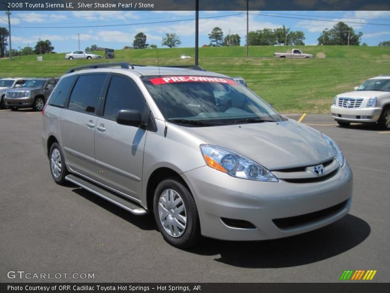Silver Shadow Pearl / Stone 2008 Toyota Sienna LE