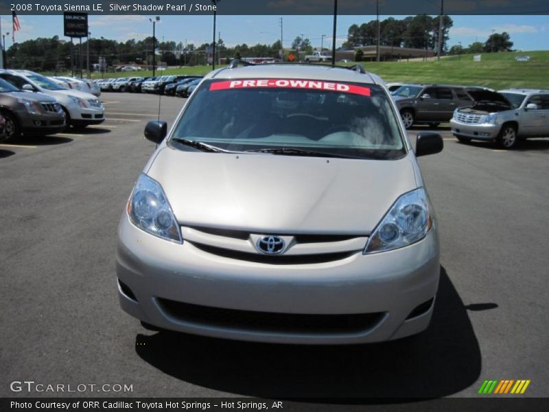 Silver Shadow Pearl / Stone 2008 Toyota Sienna LE