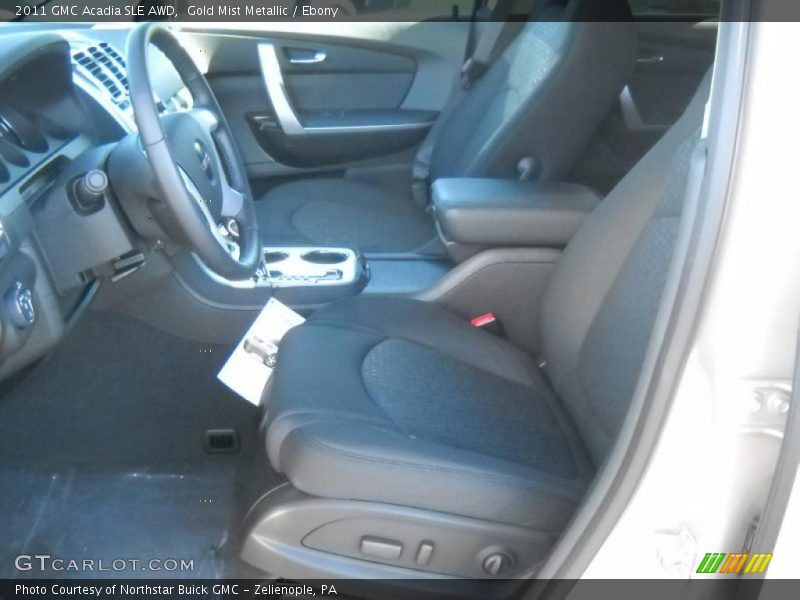 Gold Mist Metallic / Ebony 2011 GMC Acadia SLE AWD
