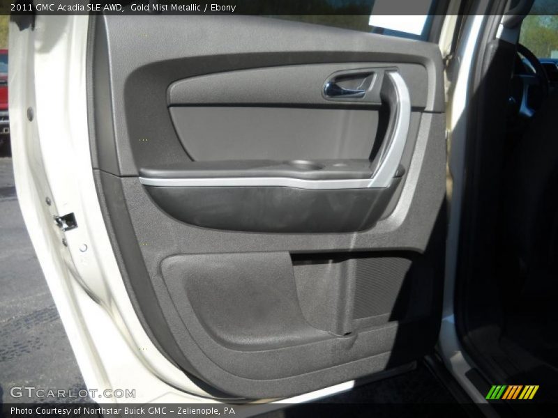 Gold Mist Metallic / Ebony 2011 GMC Acadia SLE AWD