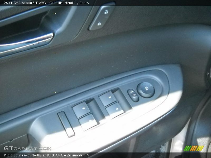 Gold Mist Metallic / Ebony 2011 GMC Acadia SLE AWD