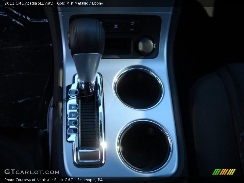 Gold Mist Metallic / Ebony 2011 GMC Acadia SLE AWD