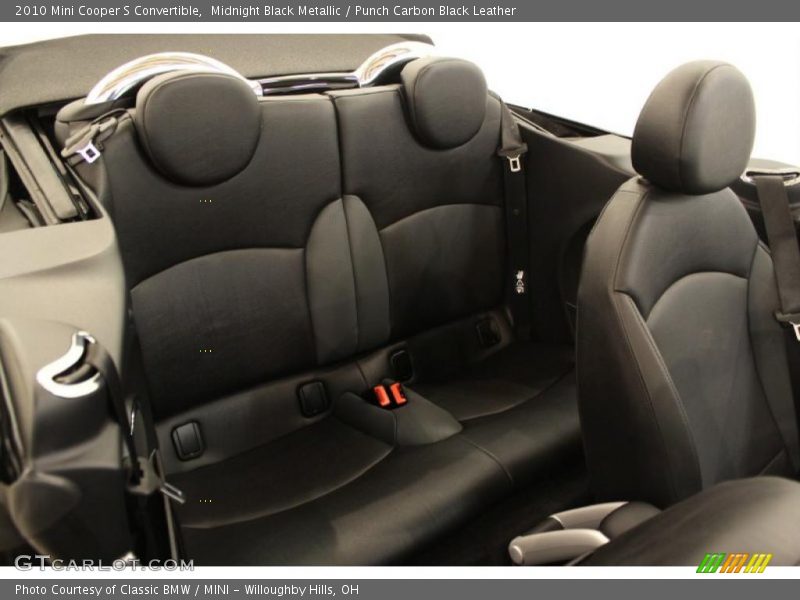 Midnight Black Metallic / Punch Carbon Black Leather 2010 Mini Cooper S Convertible
