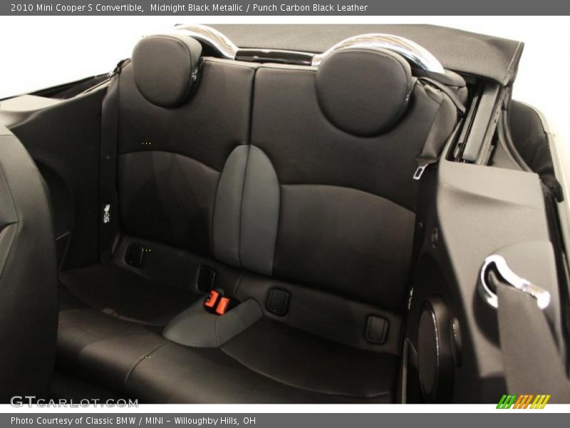 Midnight Black Metallic / Punch Carbon Black Leather 2010 Mini Cooper S Convertible