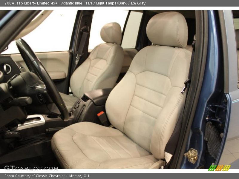 Atlantic Blue Pearl / Light Taupe/Dark Slate Gray 2004 Jeep Liberty Limited 4x4