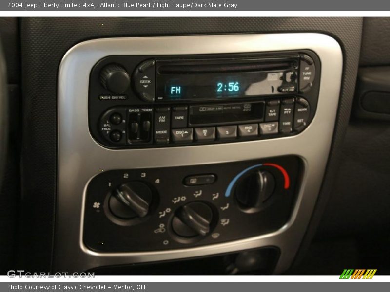 Atlantic Blue Pearl / Light Taupe/Dark Slate Gray 2004 Jeep Liberty Limited 4x4