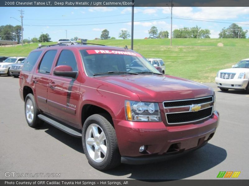 Deep Ruby Metallic / Light Cashmere/Ebony 2008 Chevrolet Tahoe LT