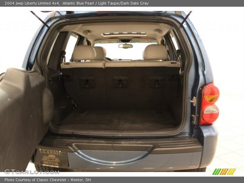 Atlantic Blue Pearl / Light Taupe/Dark Slate Gray 2004 Jeep Liberty Limited 4x4