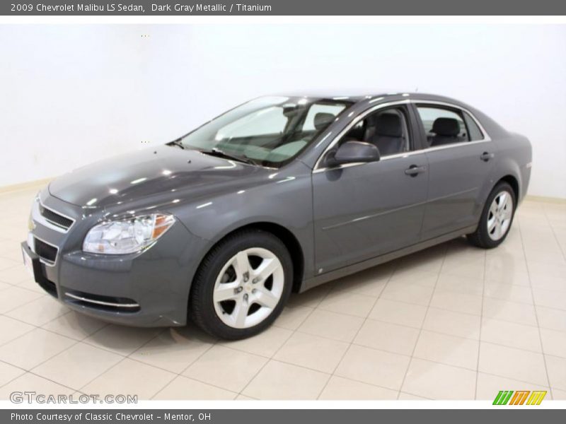 Dark Gray Metallic / Titanium 2009 Chevrolet Malibu LS Sedan