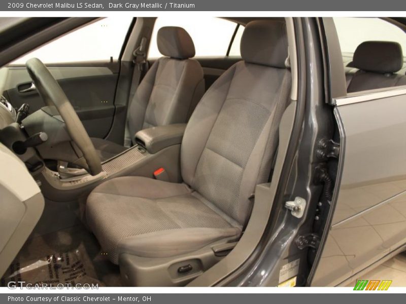 Dark Gray Metallic / Titanium 2009 Chevrolet Malibu LS Sedan