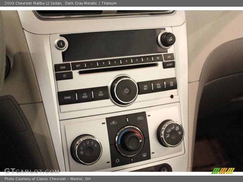 Dark Gray Metallic / Titanium 2009 Chevrolet Malibu LS Sedan