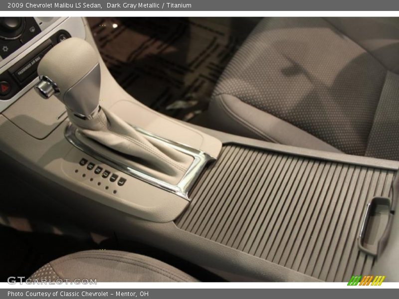 Dark Gray Metallic / Titanium 2009 Chevrolet Malibu LS Sedan
