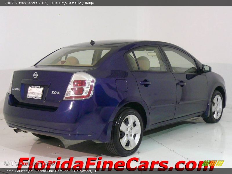 Blue Onyx Metallic / Beige 2007 Nissan Sentra 2.0 S