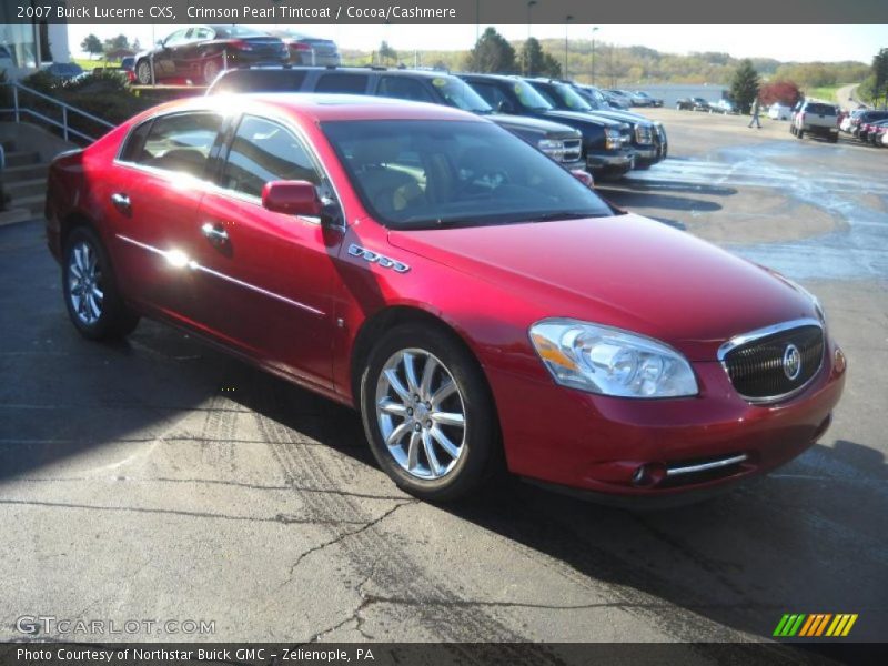 Crimson Pearl Tintcoat / Cocoa/Cashmere 2007 Buick Lucerne CXS