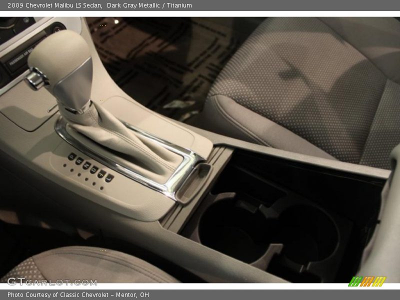 Dark Gray Metallic / Titanium 2009 Chevrolet Malibu LS Sedan