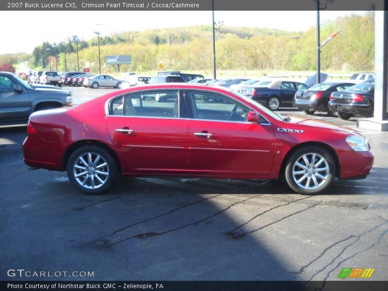 Crimson Pearl Tintcoat / Cocoa/Cashmere 2007 Buick Lucerne CXS