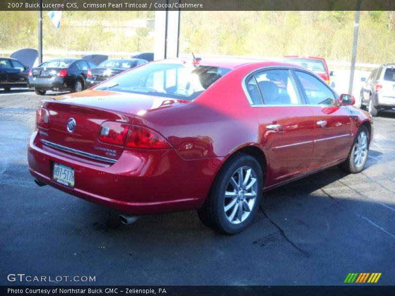 Crimson Pearl Tintcoat / Cocoa/Cashmere 2007 Buick Lucerne CXS