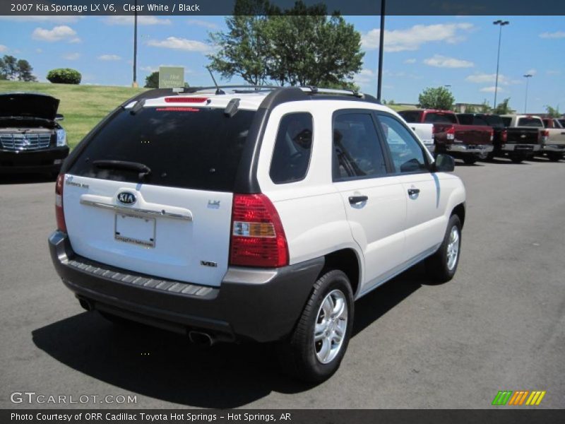 Clear White / Black 2007 Kia Sportage LX V6