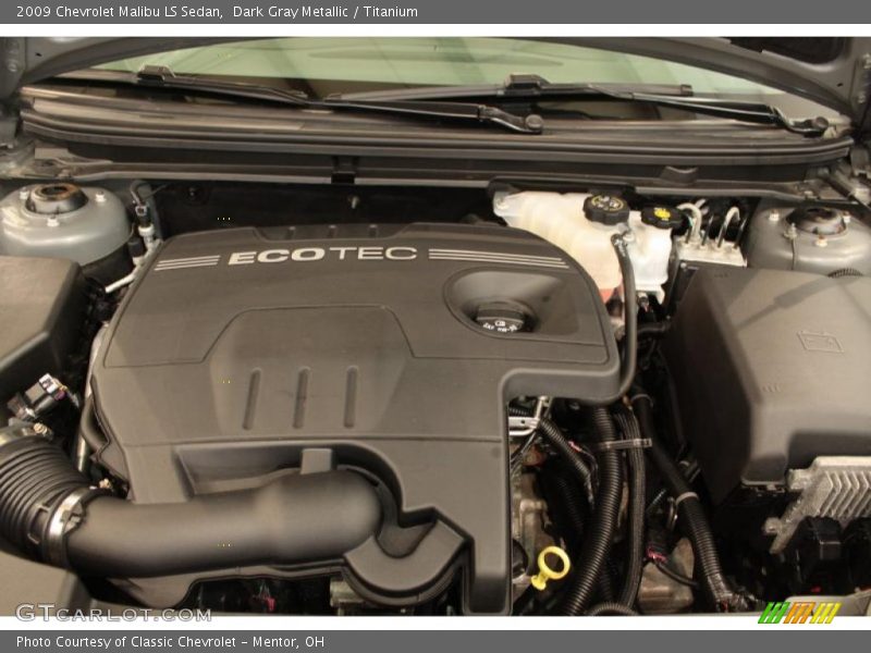 Dark Gray Metallic / Titanium 2009 Chevrolet Malibu LS Sedan