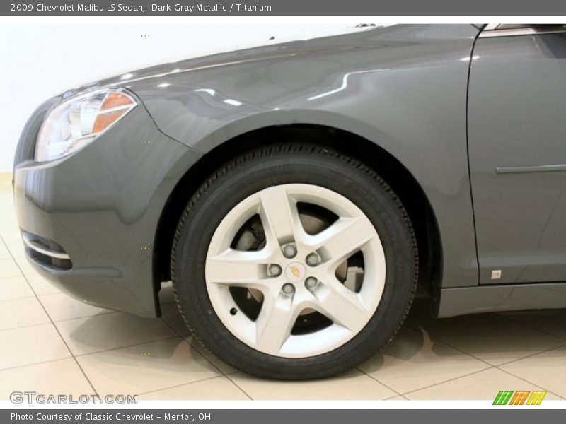 Dark Gray Metallic / Titanium 2009 Chevrolet Malibu LS Sedan