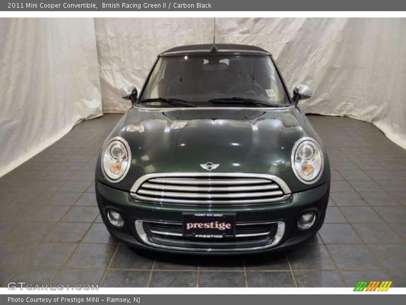 British Racing Green II / Carbon Black 2011 Mini Cooper Convertible
