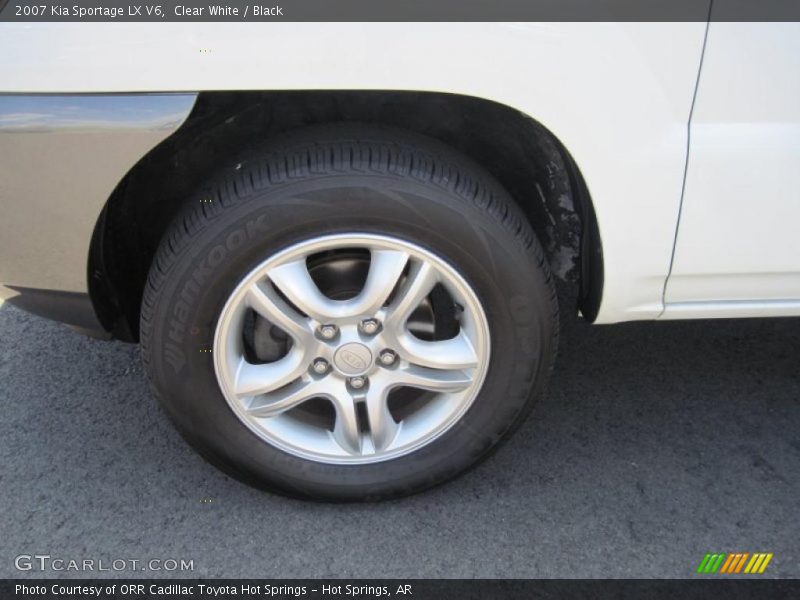 Clear White / Black 2007 Kia Sportage LX V6