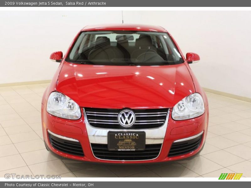 Salsa Red / Anthracite 2009 Volkswagen Jetta S Sedan