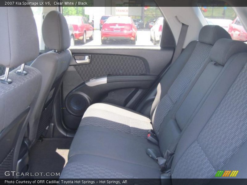 Clear White / Black 2007 Kia Sportage LX V6