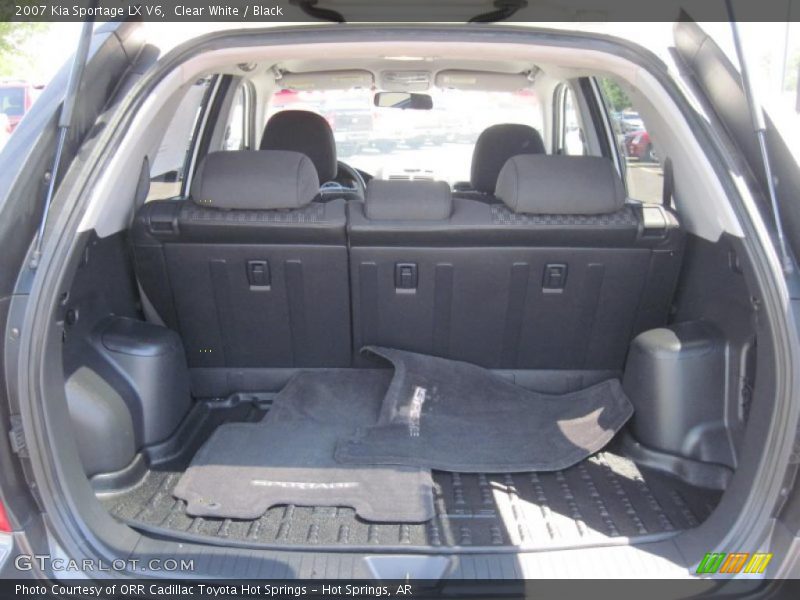 Clear White / Black 2007 Kia Sportage LX V6