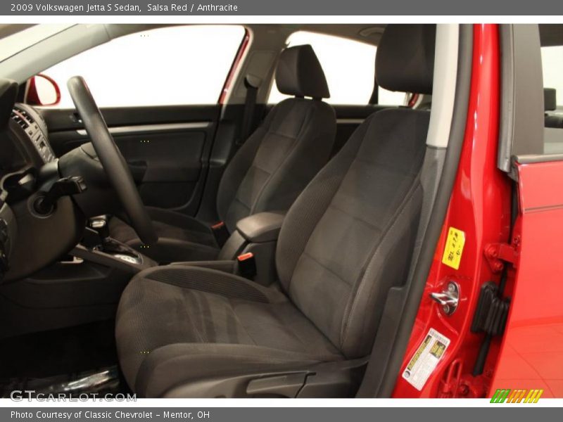  2009 Jetta S Sedan Anthracite Interior
