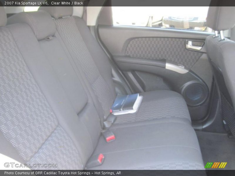 Clear White / Black 2007 Kia Sportage LX V6