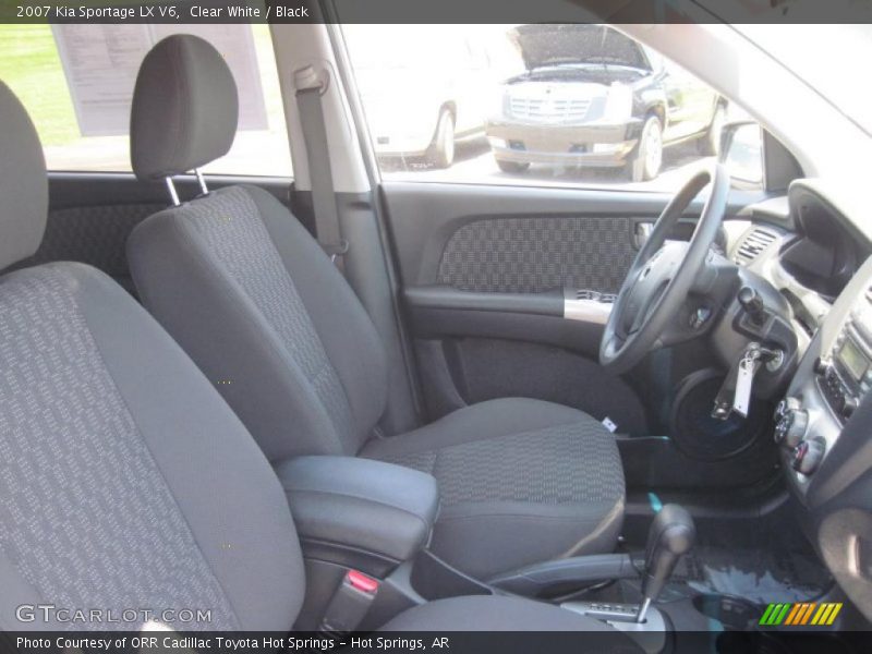 Clear White / Black 2007 Kia Sportage LX V6