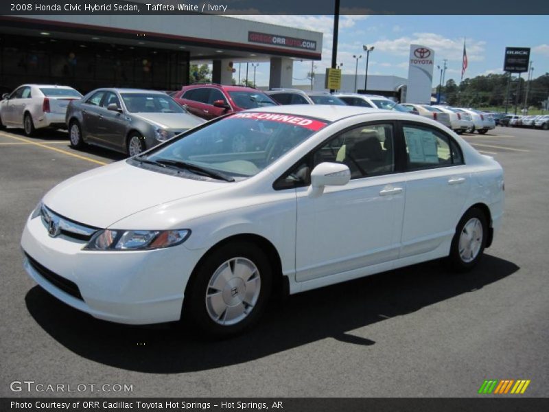 Taffeta White / Ivory 2008 Honda Civic Hybrid Sedan