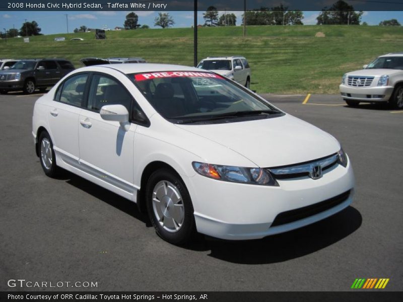 Taffeta White / Ivory 2008 Honda Civic Hybrid Sedan