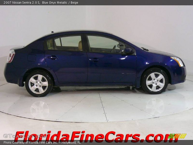 Blue Onyx Metallic / Beige 2007 Nissan Sentra 2.0 S