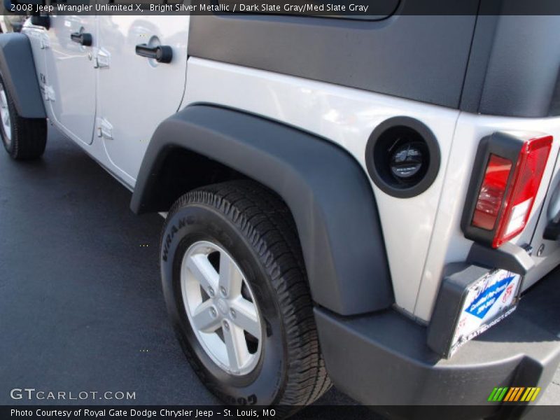 Bright Silver Metallic / Dark Slate Gray/Med Slate Gray 2008 Jeep Wrangler Unlimited X