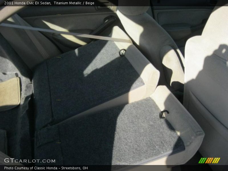 Titanium Metallic / Beige 2001 Honda Civic EX Sedan