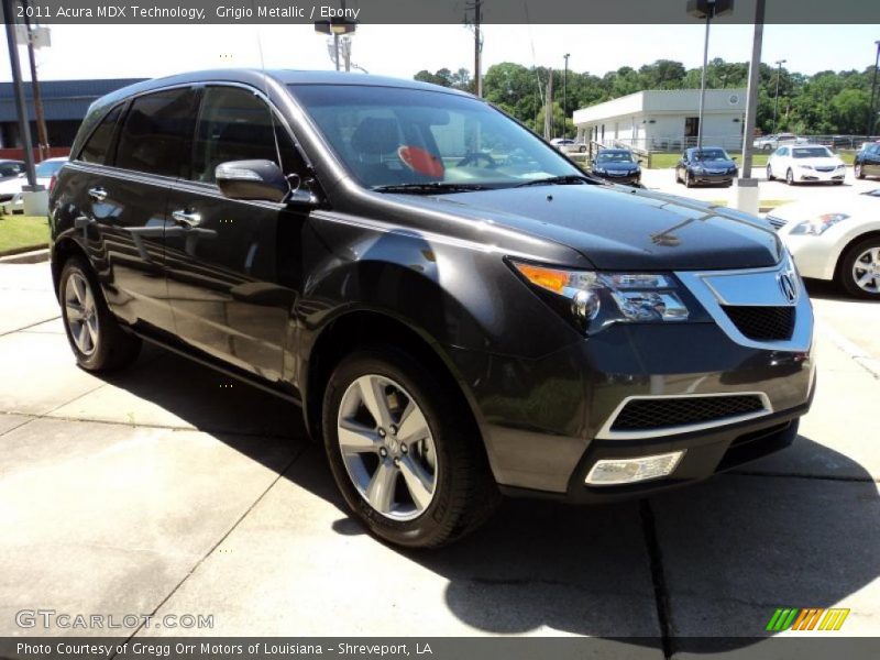 Grigio Metallic / Ebony 2011 Acura MDX Technology